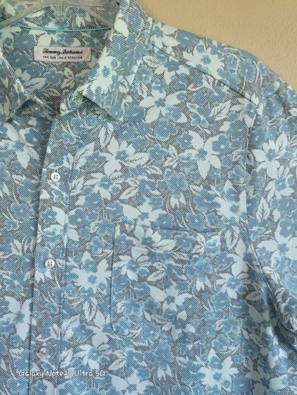 Tommy Bahama IslandZone Floral Sport Shirt - XL T (Extra Large Tall) - Blue